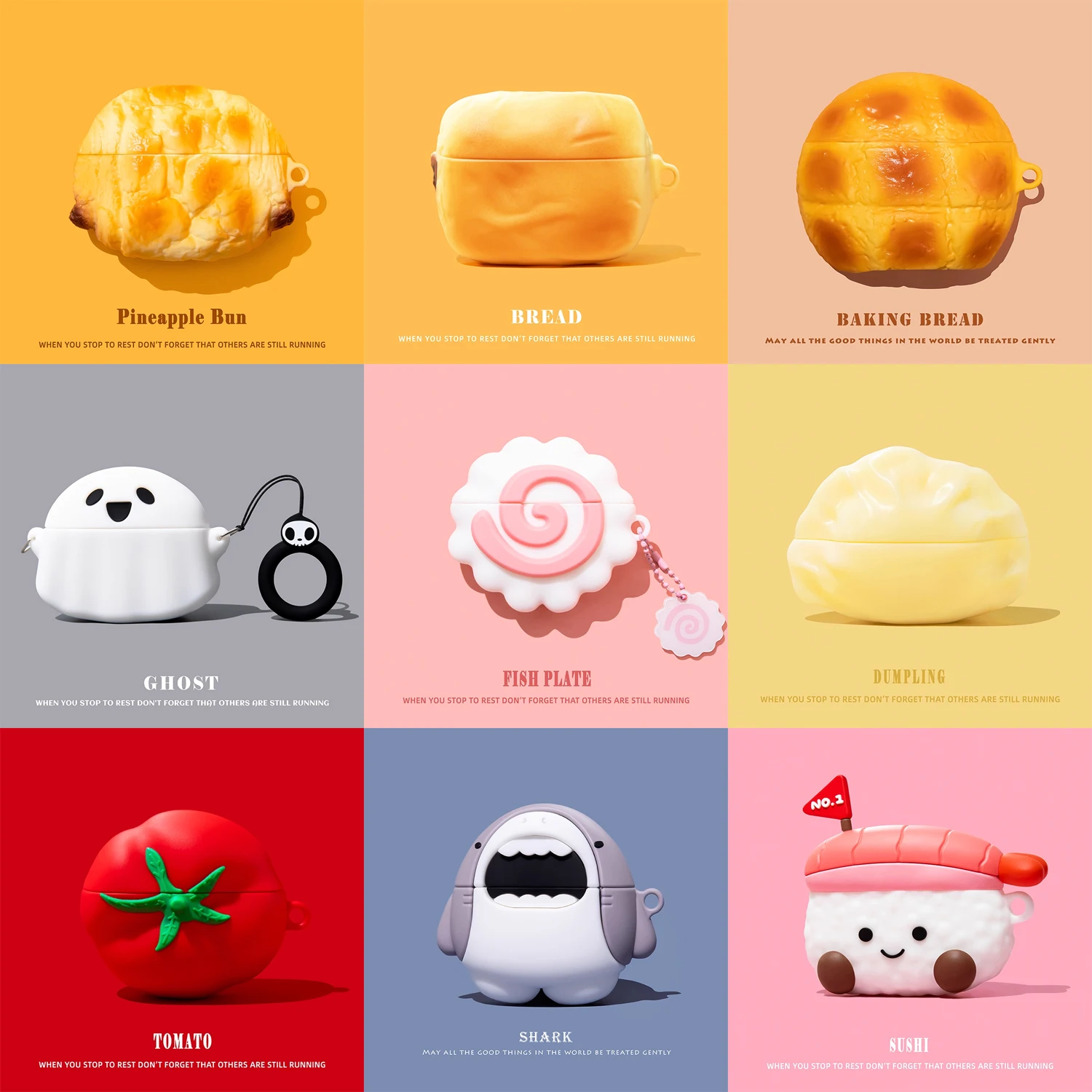 Simulated Food For Sony WF-1000XM5 Case Cartoon Silicone soft shell Earphone Shockproof Cover