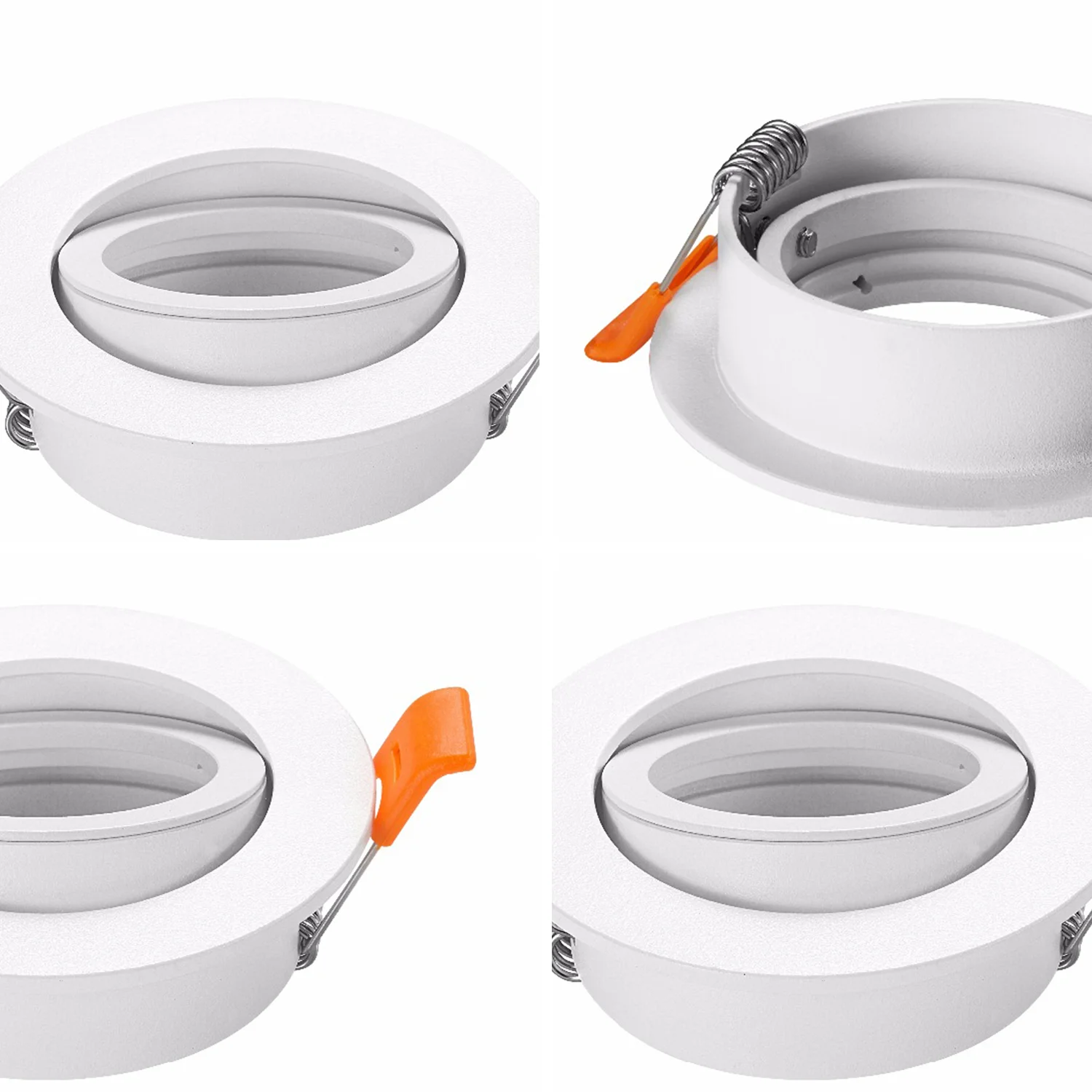 2PCS LED Recessed Ceiling Light Adjustable Frame for GU10  Fitting  Ceiling Spot Lights Fitting Fixture