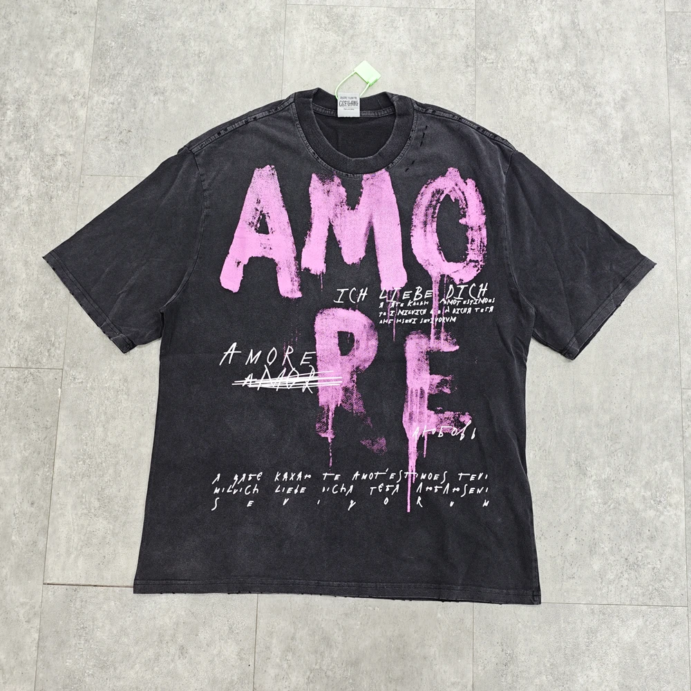 

Yao Fashion Baggy Streetwear Casual Oversize Tee HipHop Short Sleeve Tops Men Clothing High Street Y2k Print T Shirt For Men