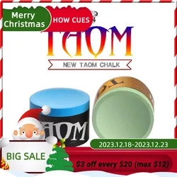 New Taom Chalk Blue Green Colors Billiard Snooker Pool Cue Round Chalk Cost-effective Professional Durable Billiard Accessories