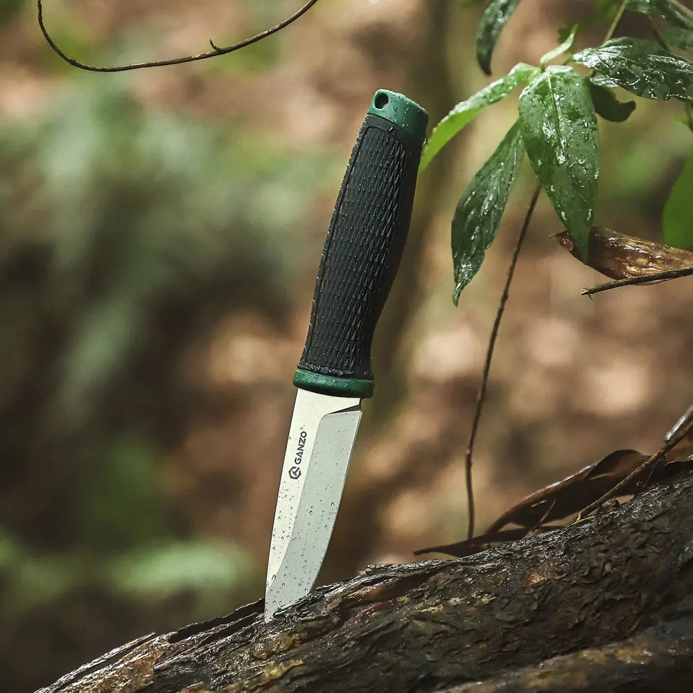 Firebird Ganzo G806 8cr14mov blade PP&TPR Handle Fixed blade knife Survival Camping tool Hunting Knife outdoor EDC tool