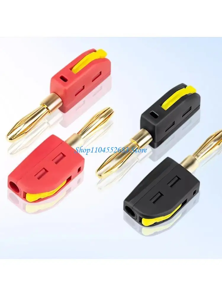 

Gold Plated 32A Banana Plugs Solderless Quick Not Welding Required