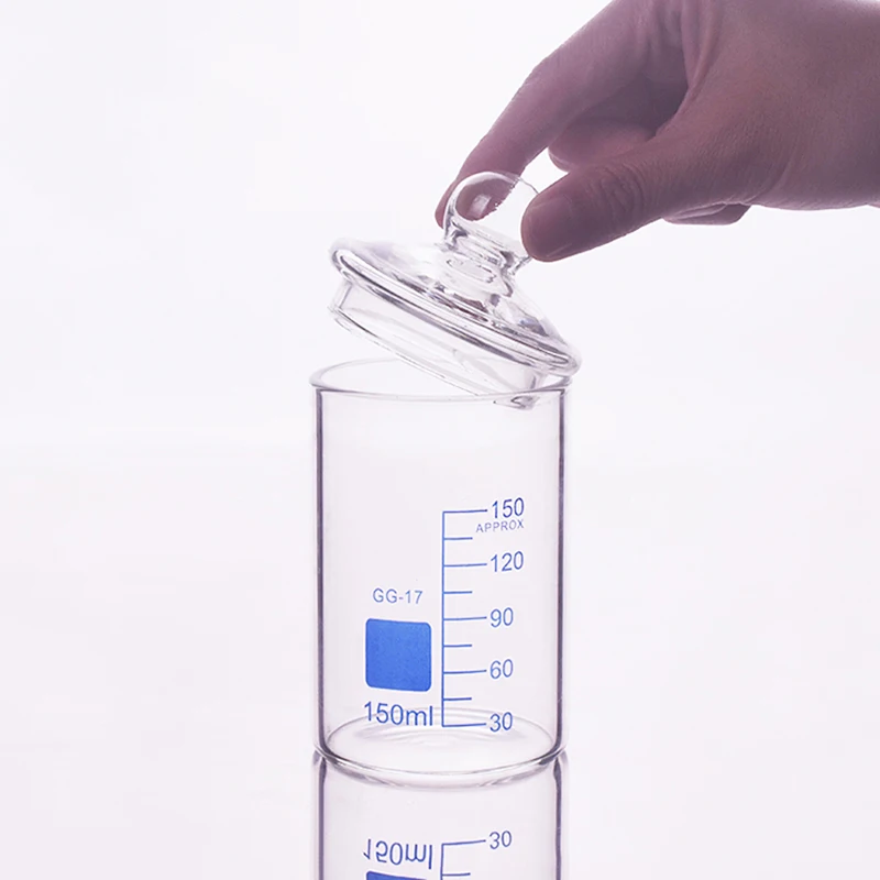 

Beaker in low form without spout,Capacity 150mL/250mL/500mL/1000mL/2000mL/3000mL,Laboratory beaker with lid