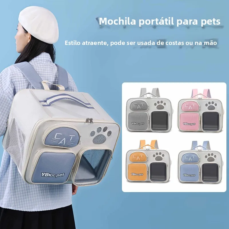 outdoor-unisex-dog-bag-pure-color-large-capacity-pet-bag-shoulder-crossbody-travel-bag-cover-for-luggage-cartoon-pattern