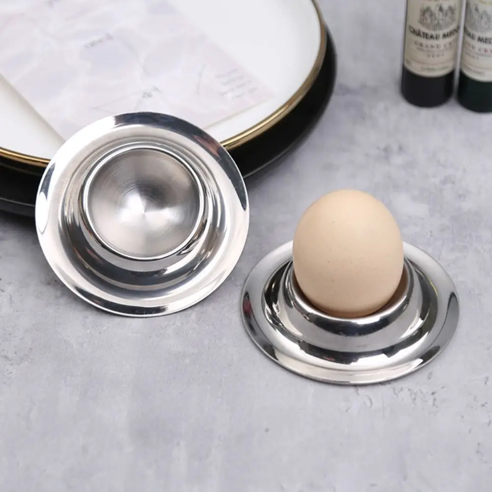 Easter Christmas Xmas Craft Stainless Steel Boiled Egg Kitchen Egg Holder Egg Stand Storage Rack Eggs Cup