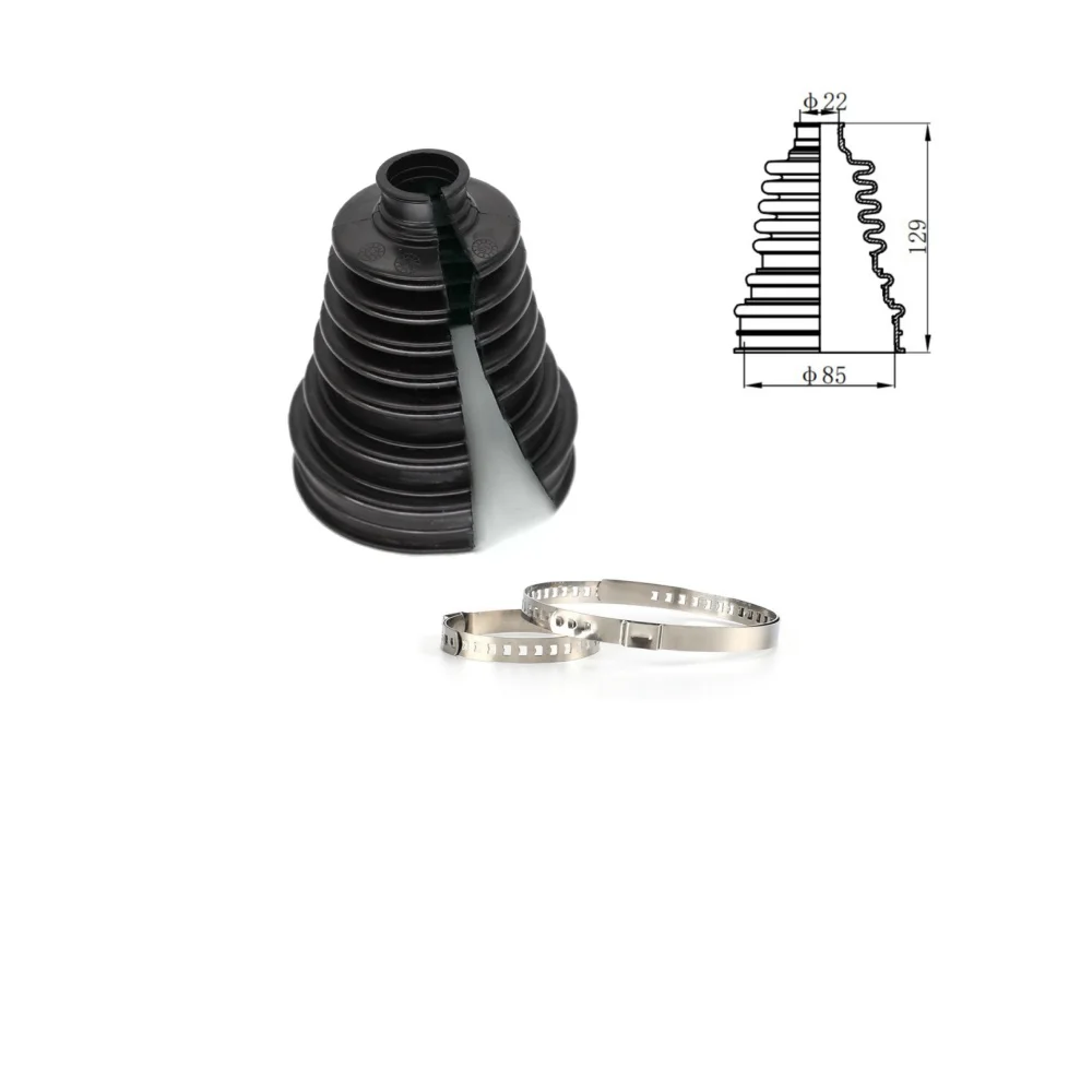 Kit de soufflet Cv fendu pour arbre d\'entraînement, guêtres collantes, universel, convient aux pinces et clips, outils de réparation automobile, 1