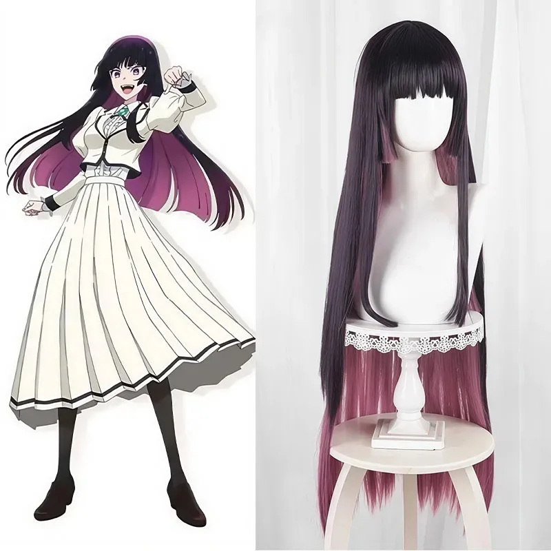 

Rock Is A Lady's Modesty Otoha Kurogane Anime Cosplay Wig Purple Long Hair Lilisa Suzunomiya Halloween for Women Girls Carnival