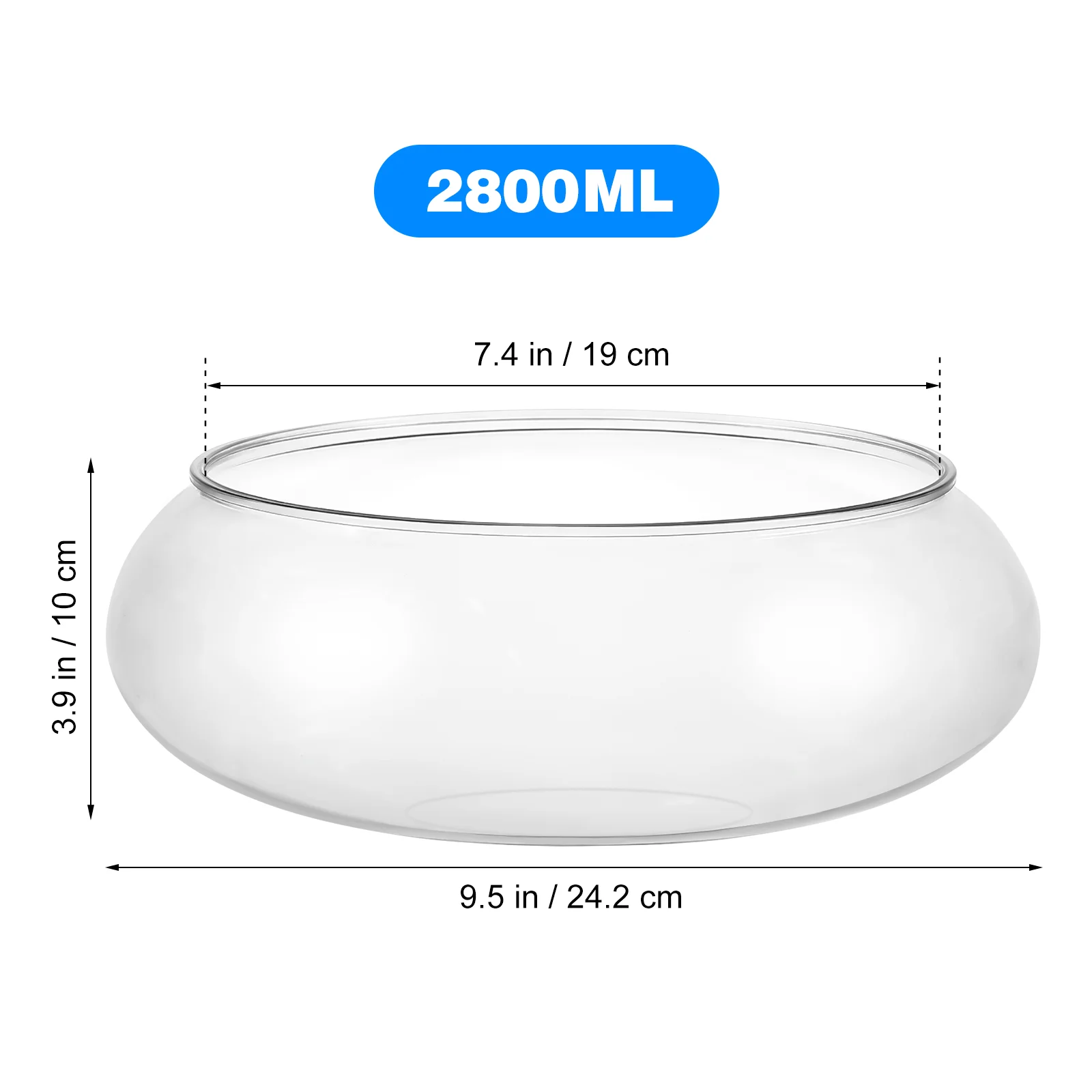  Vases Transparent Landscape Fish Tank Goldfish Desktop Aquarium Turtle Plastic Delicate Betta Office