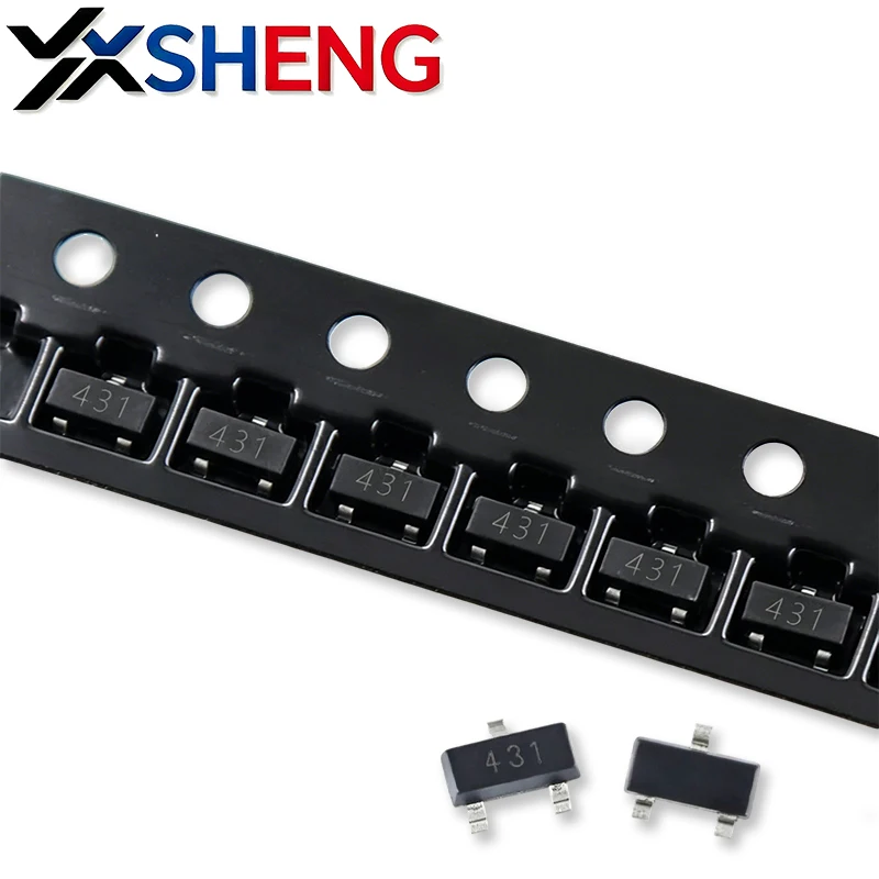 100PCS/1000PCS TL431 TL 431 SOT-23 Voltage Regulator SMD IC 