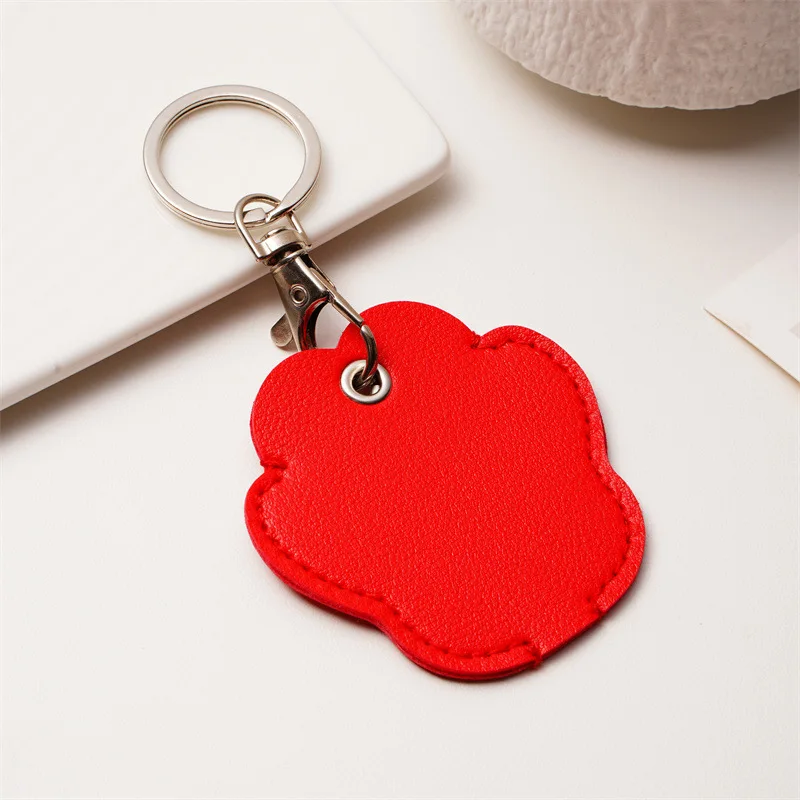 Fresh Mini Leaf AirTag Protector Cover Portable Anti-loss Door Card Sleeve Fashion Car Key Chain Pendant Women Cute Accessories