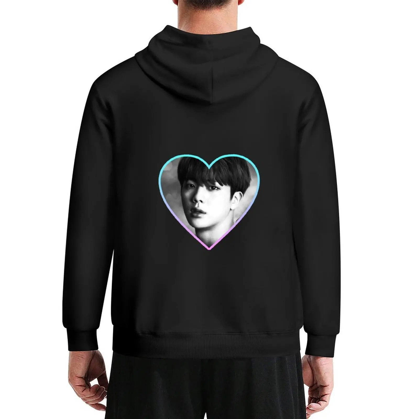 

Jin Love Heart Hoodie mens clothing japanese style autumn autumn clothes men's hoodie sweatshirt
