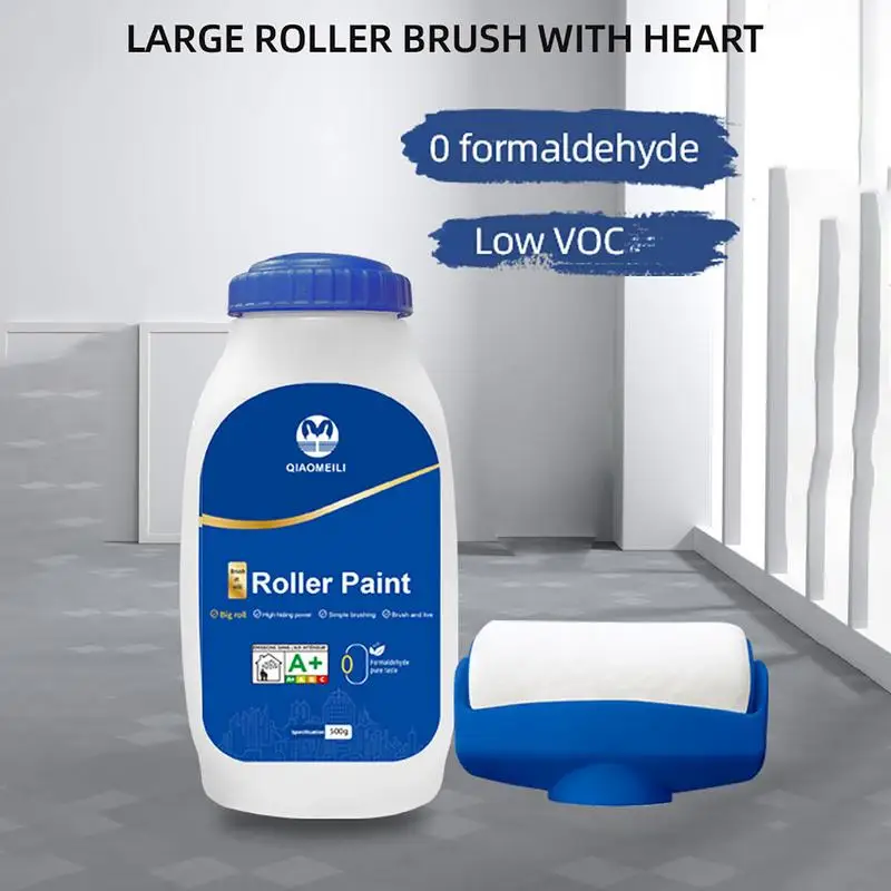 500g Wall Repair White Paint Roller With Big Roll Brush Interior Wall Ceramic Tile Repair Household Wall Graffiti Repair Roller