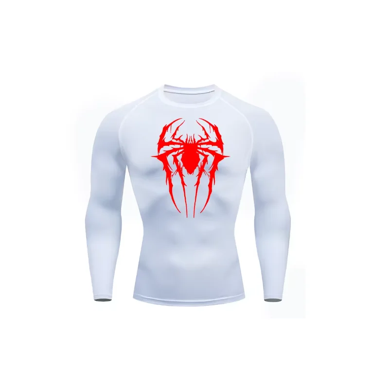 

2025 Men's Compression Long Sleeve Black Gym Workout T-Shirt, Quick Drying Breathable T-Shirt, Fitness Training Track Top, S-3XL