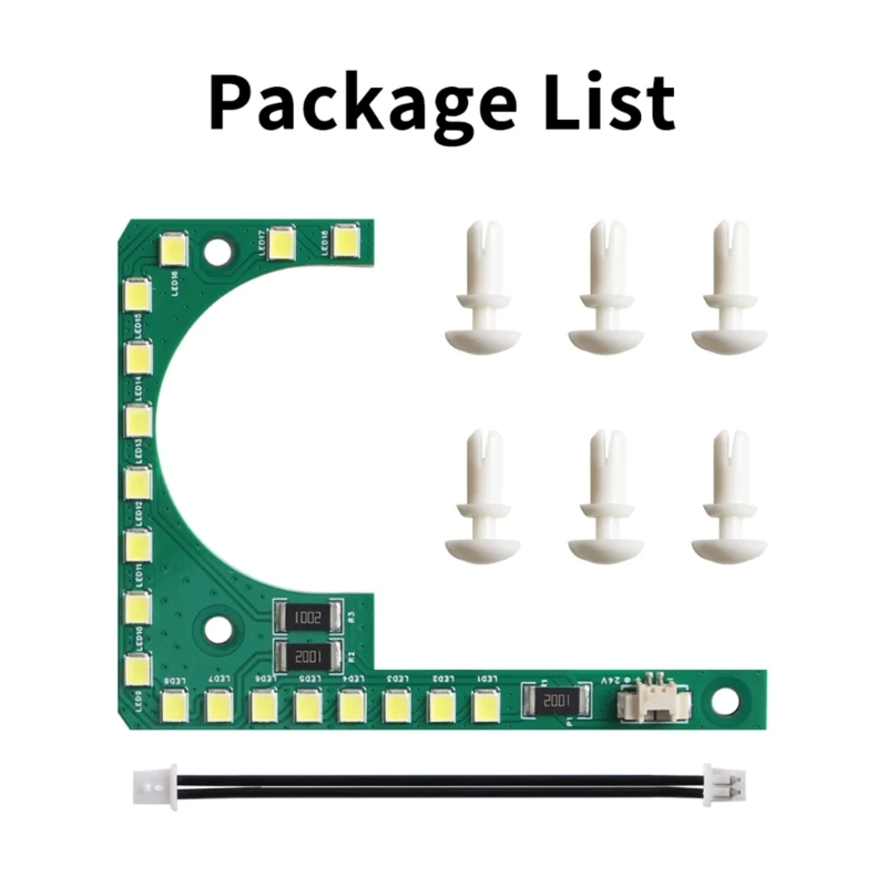 3D Print LED Light Panel Board Set High Brightness Lighting Board for SV07 Energy Saving, East Installation DropShipping