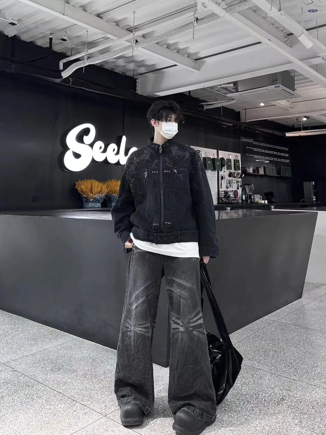 

ort Jeans Jaet for Men Spring Autumn Sle Turn-down Collar Haome And Cool Brand New Jaet Youth Faion Loose Fit