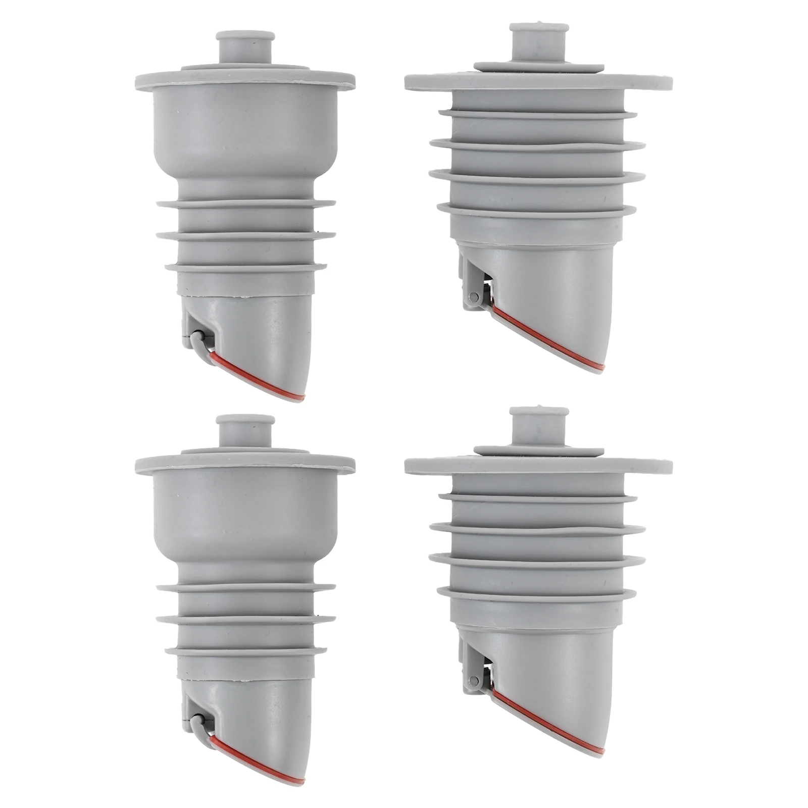 2Pcs Gray Washing Machine Hose Connectors with Silicone Sealing Cap Fit For Pipe Diameter 35 to 40 mm Pipe Seal Accessories