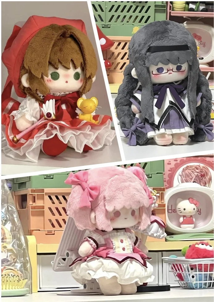 

Мягкая хлопковая кукла 20 см в стиле аниме Cardcaptor Sakura Kinomoto Sakura, милое платье, хлопковая кукла для коллекции фанатов, подарок на день рождения для детей и взрослых