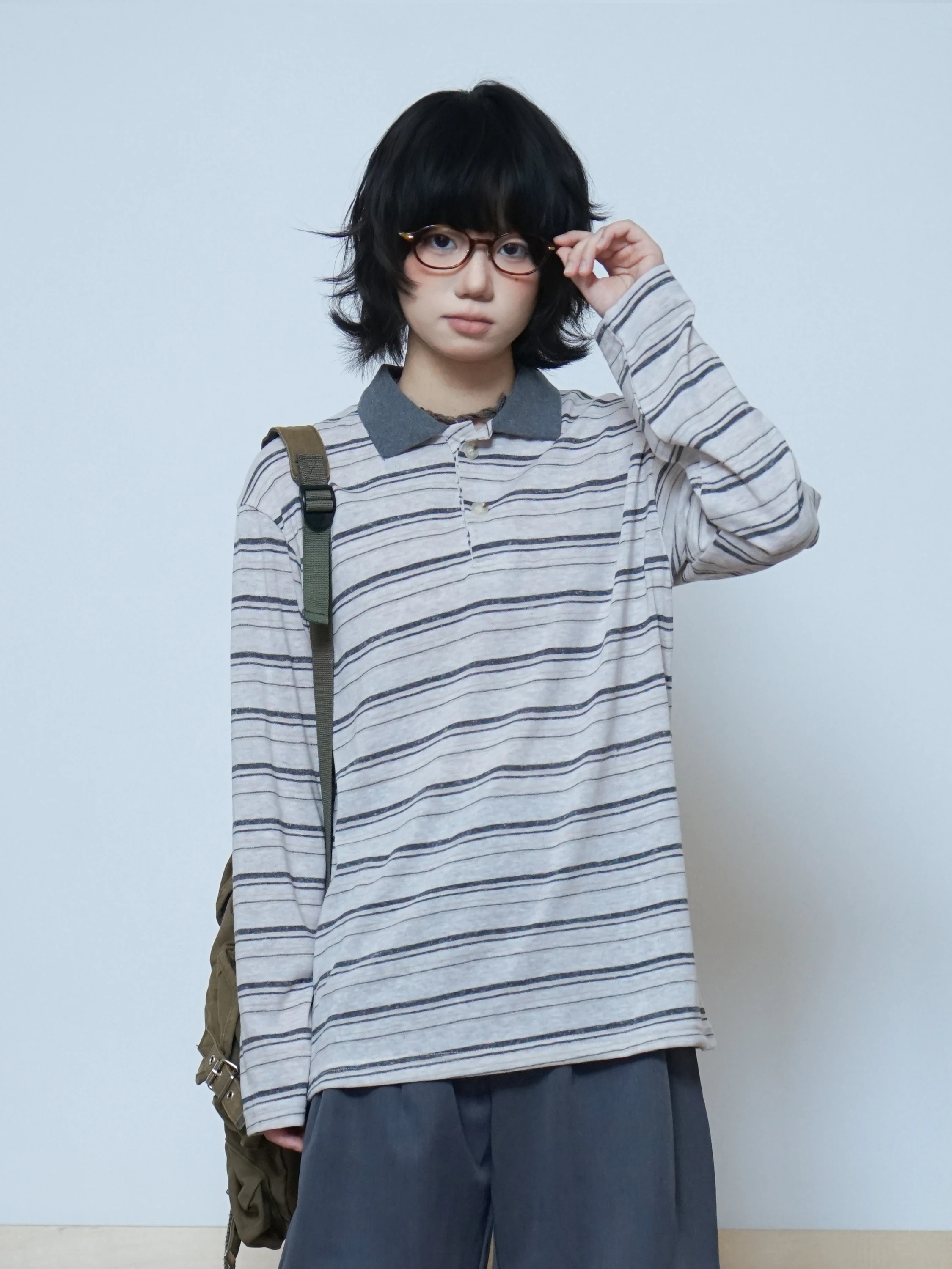Lightweight Long Sleeve  Shirt Striped Collared Unisex Casual Wear UV Protection Fashionable Contrast Color Design Cotton...