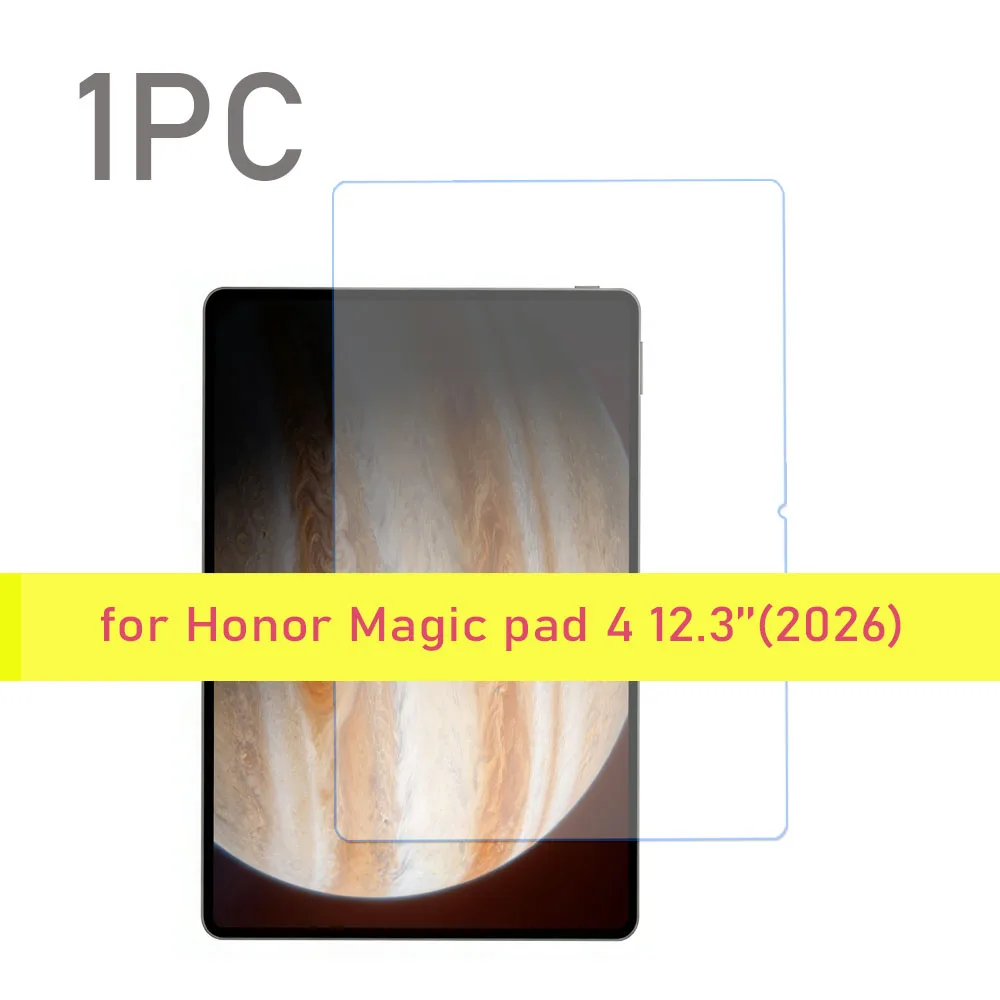 1PC Glass Screen Protector for Honor Magic Pad 4 12.3'' 2026 Anti-Scratch Tablet Protective 9HD Hardness Film