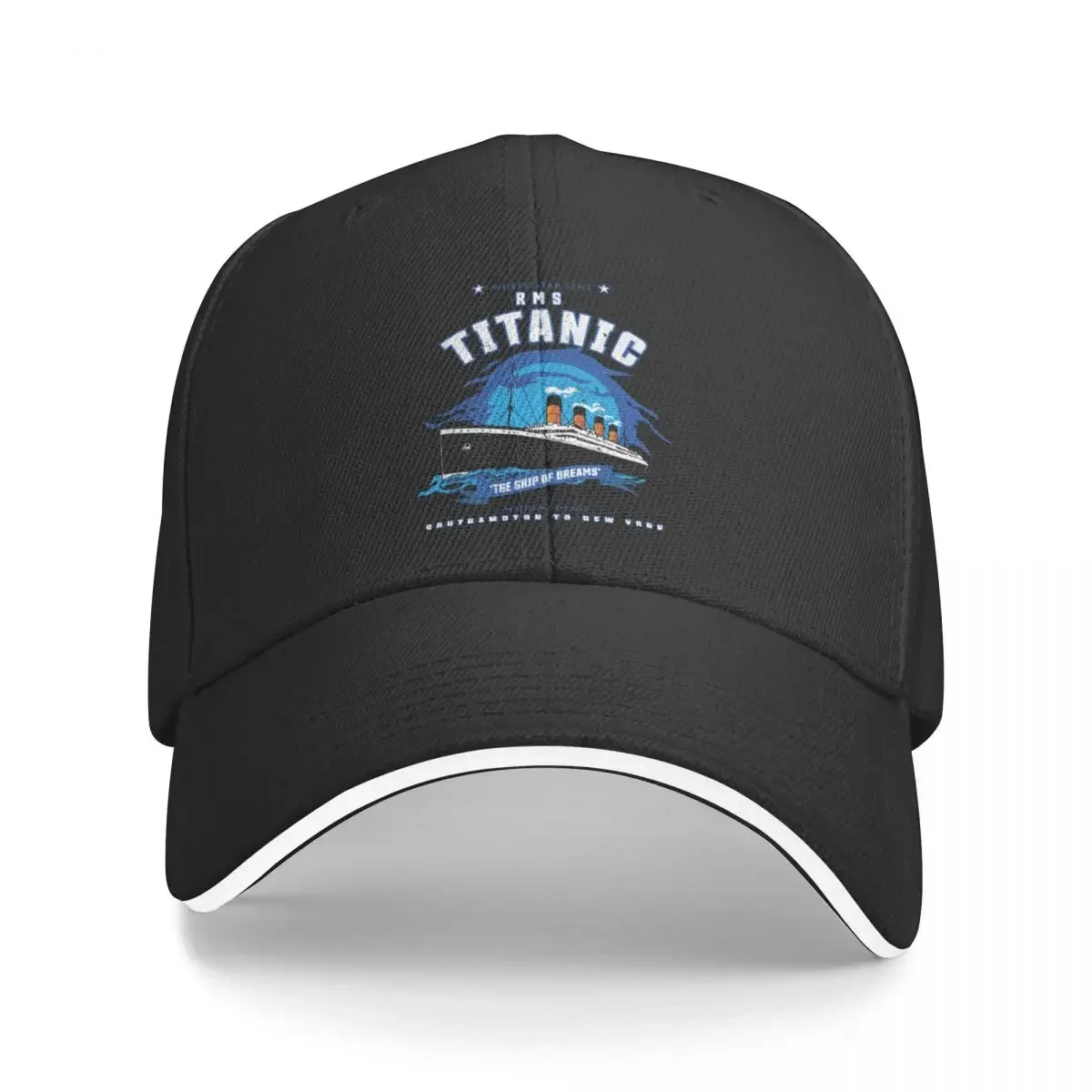 

White Star Line RMS Titanic The Ship of Dreams Boys Kids Gift Baseball Cap Thermal Visor Hip Hop Luxury Woman Men's