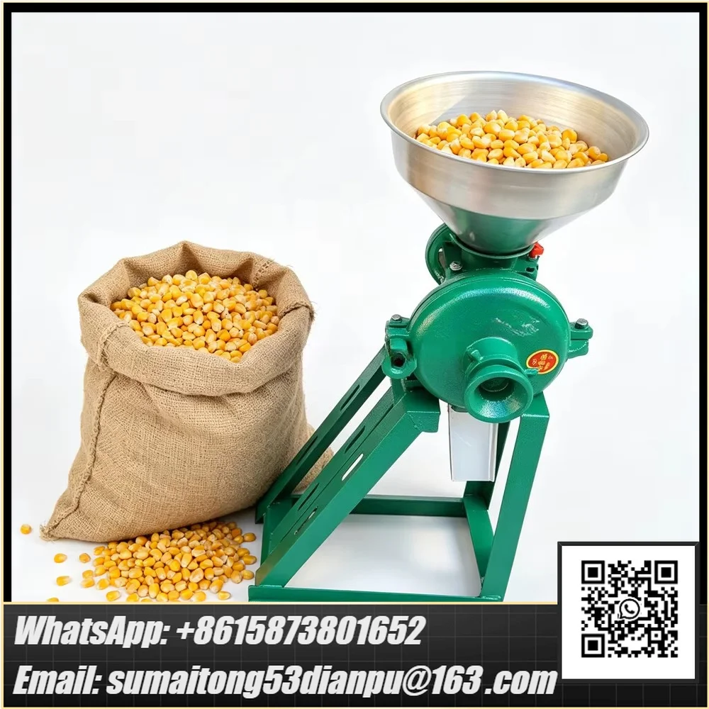 Small Corn Mill Grinder for Chicken Feed Grain Corn Crusher Flour Mill