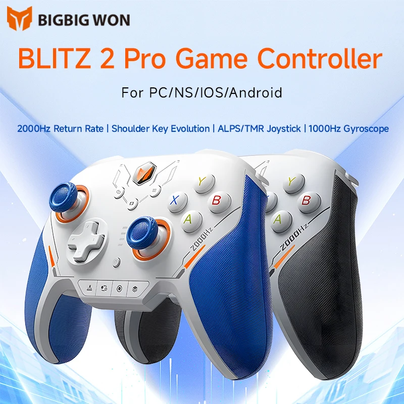 BIGBIG Won Blitz 2 Pro Wireless Controller 2000Hz Return Rate,Star Flash Video Game Gamepads Support PC/NS for Myth Wukong