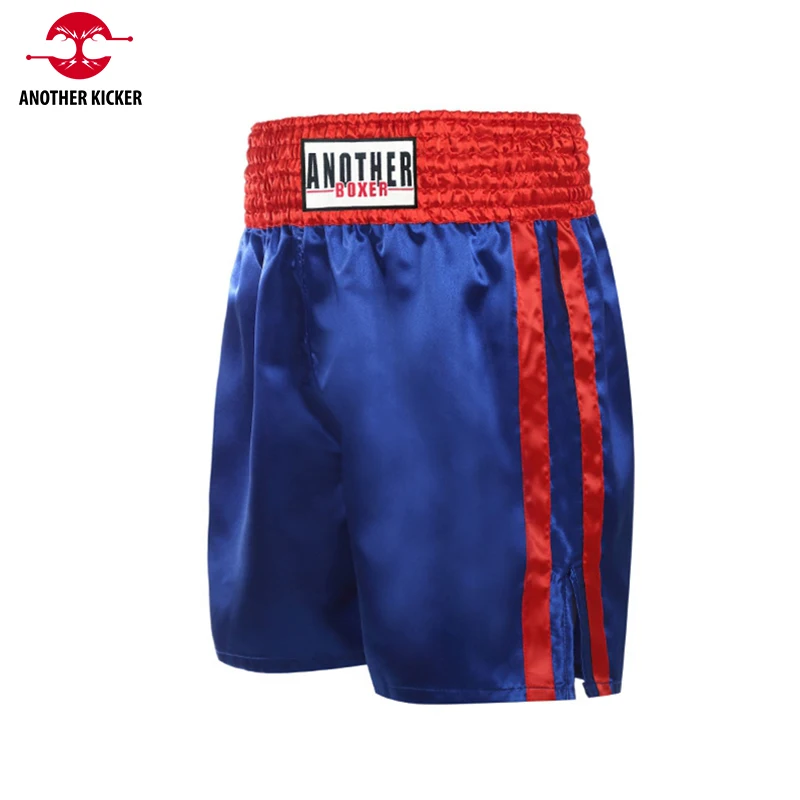 Muay Thai Pants Man Plain Boxing Shorts Women Satin Kickboxing Cage Fighting Grappling Pants Martial Arts MMA Training Clothing