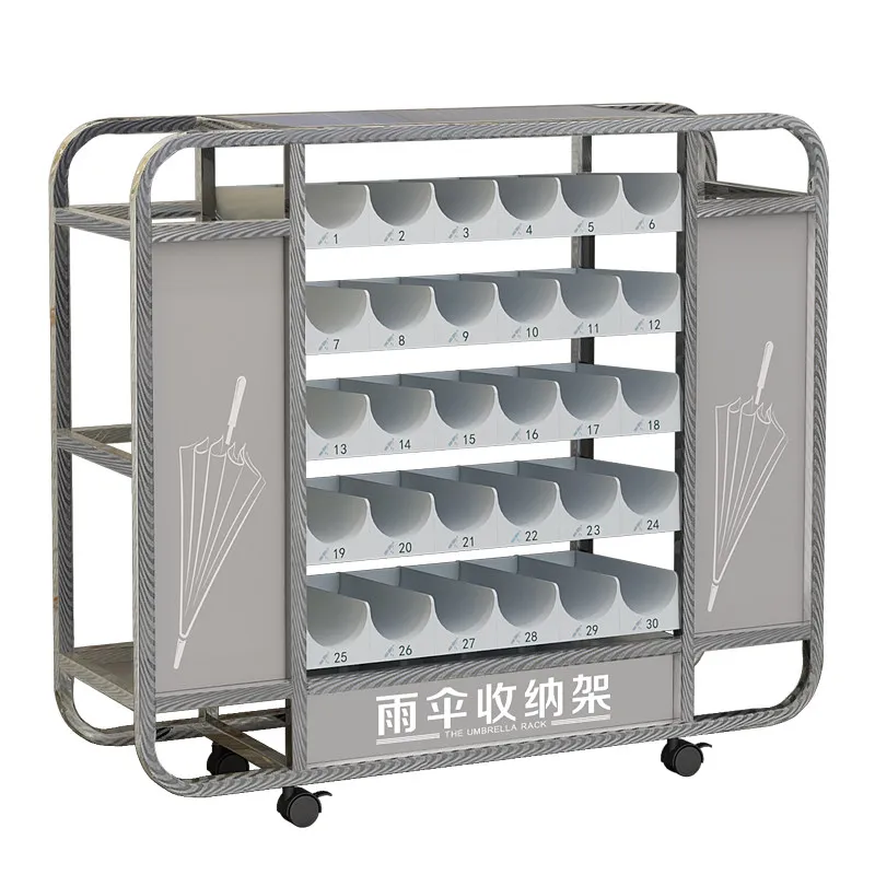 Stainless steel commercial umbrella storage rack, hotel lobbies, high-end restaurants, offices,large umbrella storage tools
