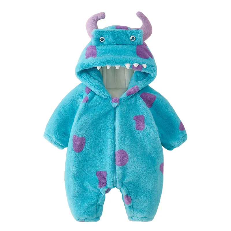 

Новинка 2024 года, детский комбинезон, зимняя одежда с хлопковой подкладкой, плотная хлопковая одежда, детская одежда, зимняя уличная одежда Little Monster