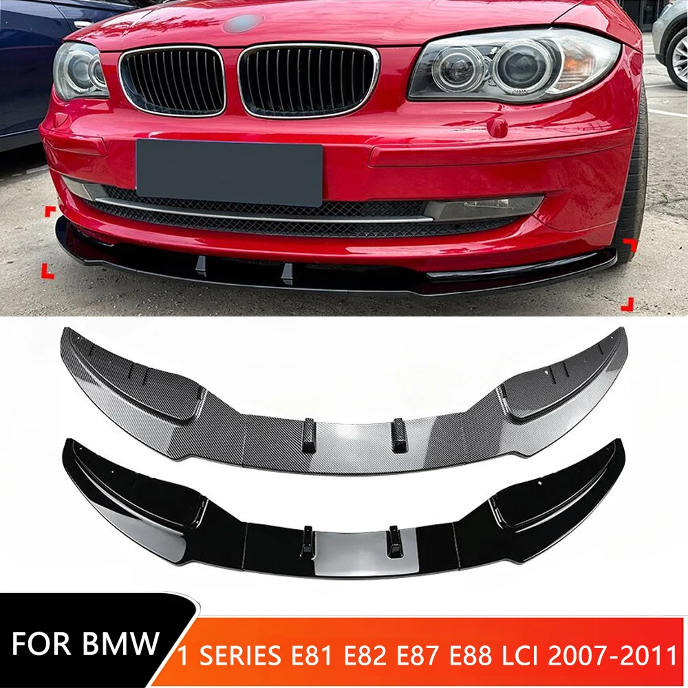 

For BMW 1 Series E81 E82 E87 E88 LCI Standard Model 2007-2011 Car Front Bumper Lip Body Kit Bottom Spoiler Splitter Accessories