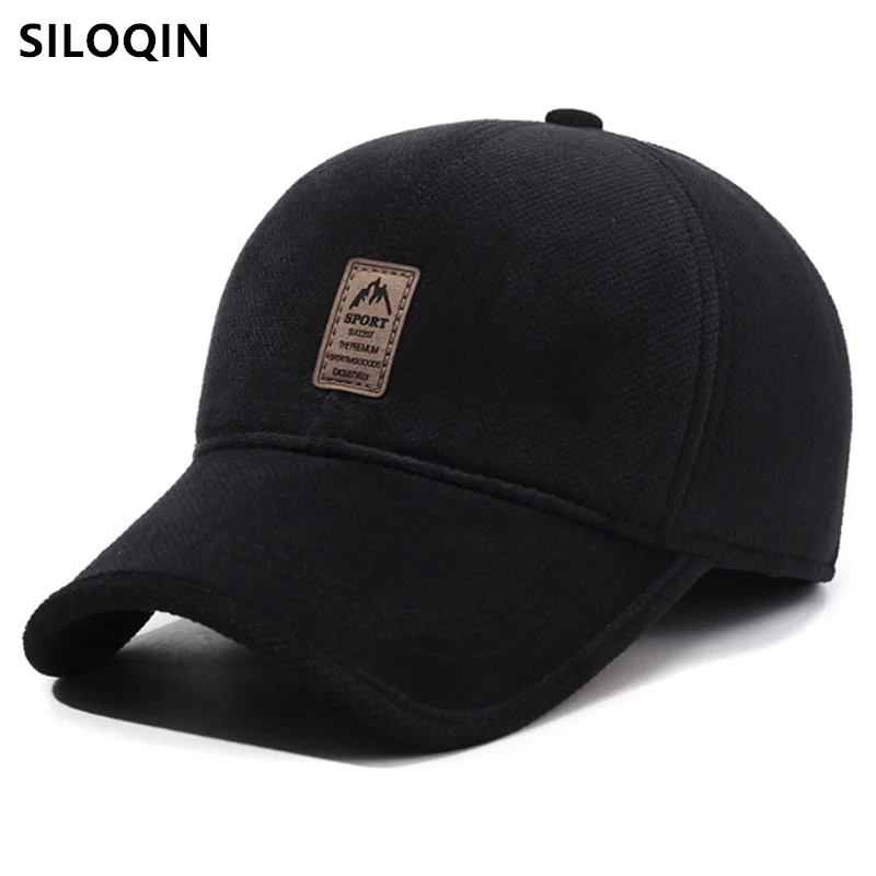 

New Winter Plush Thickened Warm Baseball Caps For Men Coldproof Earmuffs Hats Snapback Cap gorras шапка balaclava 모자 Men's Cap