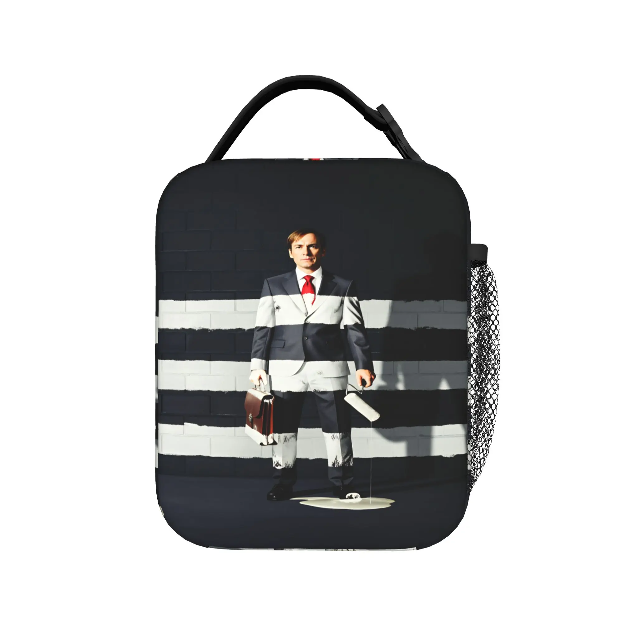 Saul Goodman Actor  Lunch Bag Breaking Bad Retro Lunch Box For Girls Travel Portable Cooler Bag Waterproof Thermal Tote Handbags