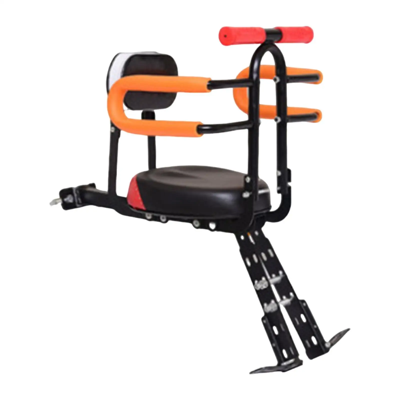 

Front Mounted Child Bike Seat Adjustable Comfortable Backrest Easy Installation Ergonomic Load Bearing 40kg Foldable Detachable