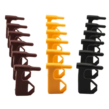 6 Stück 9 mm Kammer-Sicherheitsflagge inklusive integriertem Flachkopf-Werkzeugschienenadapter, Jagdzubehör