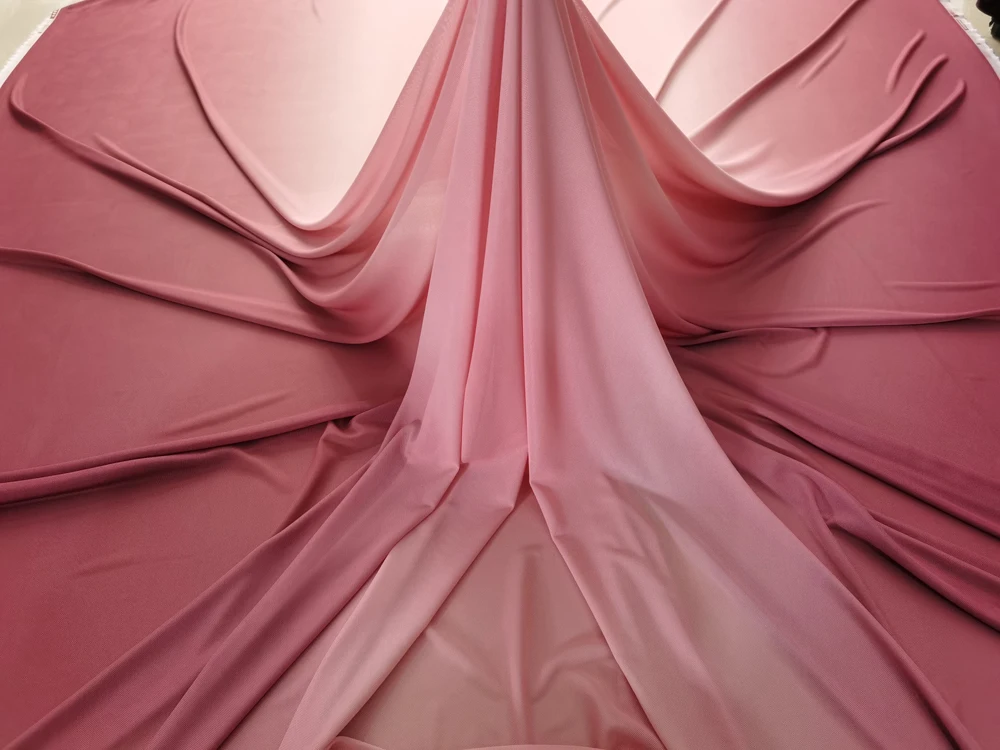 1 Meter X 1,5 Meter Polyester Stretch-Netzstoff Tüll Weicher Ombre-Netzstoff für Bühnendekoration – Detail 19