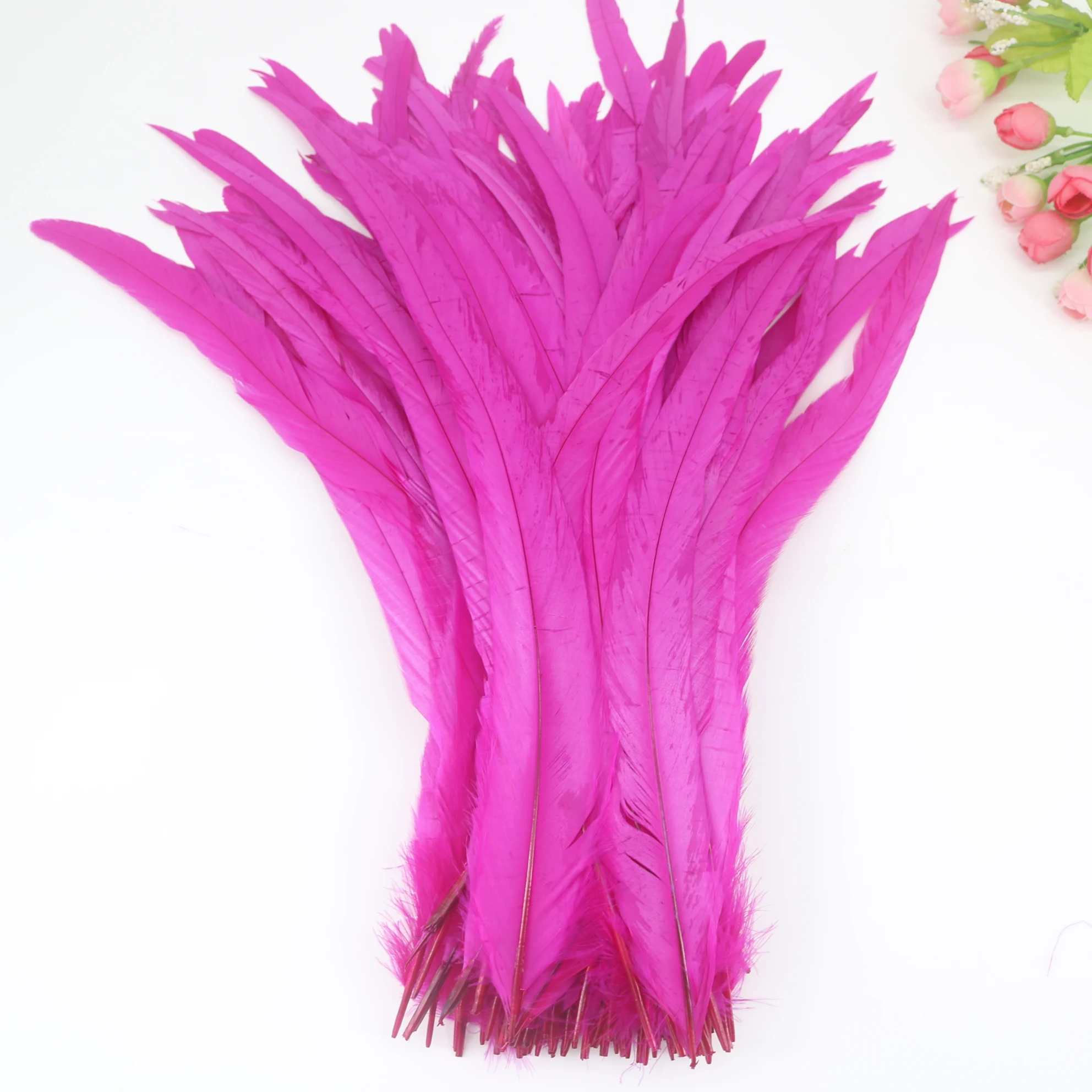 50pcs/lot Rooster Feathers Carnival Feathers for Decoration 25-40cm and Accessories for the Table Sewing Chicken Feather Dress