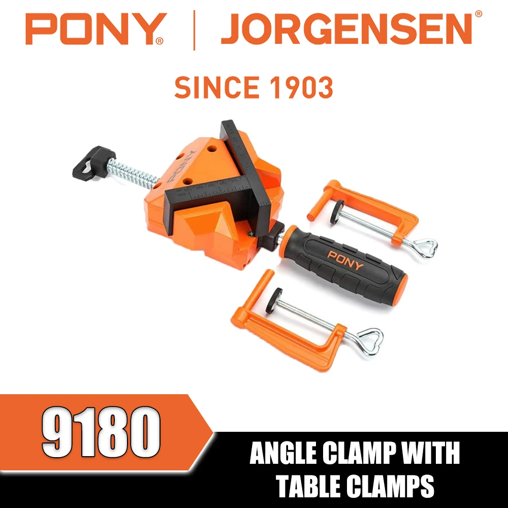 PONY&JORGENSEN 9180 Angle Clamp with Table Clamps Hand Tools Clamping Fixture