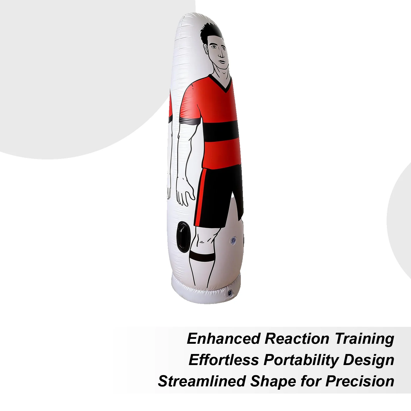 

Надувной тренажер для отработки ударов по воротам, из прочного ПВХ, для взрослых и профессионалов.