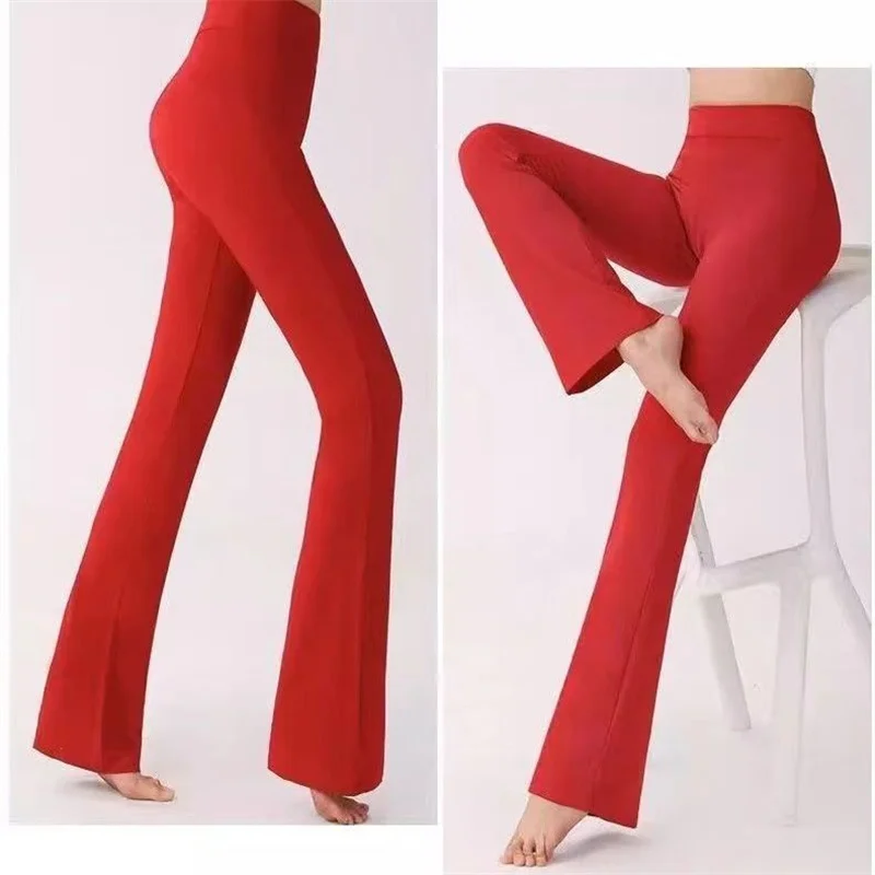 Temperament Dance Pants Female Modal Straight Micro-Trumpet Body Dance Pants Black Training Pants Classical Dance Pants Women