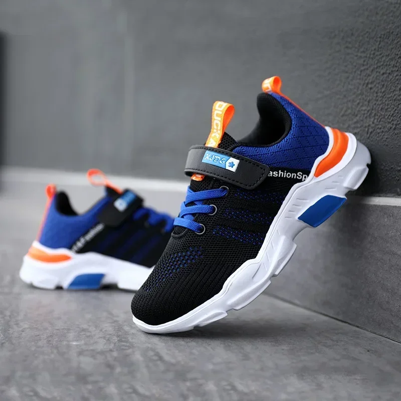 Chaussures de sport en maille respirante pour enfants, baskets légères pour enfants, semelle souple décontractée, course à pied en plein air, tennis