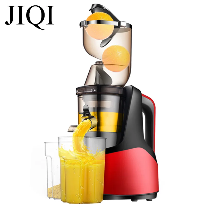 JIQI 220V 150W Electric Multifunction Juicer Fruit Ice cream maker household Food processor Juice Extractor Stainless steel body