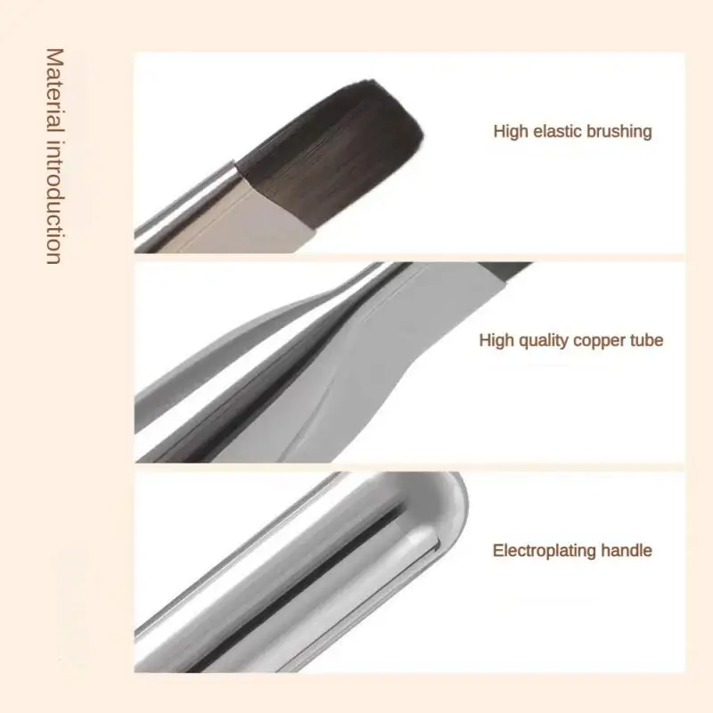 Makeup Brush Short Flat Brush Head Foundation Brush Easy To Clean Liquid Foundation Makeup Brush Contour Brush Innovative Design