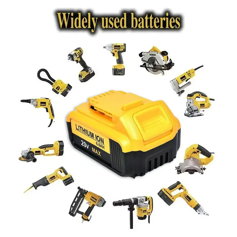 Pro DeWALT 20V Náhradní baterie 6,0Ah MAX FlexVolt pro DCB200 DCB201 DCB206 DCB205 DCB209 Baterie pro elektrické nářadí + nabíječka - náhled 6