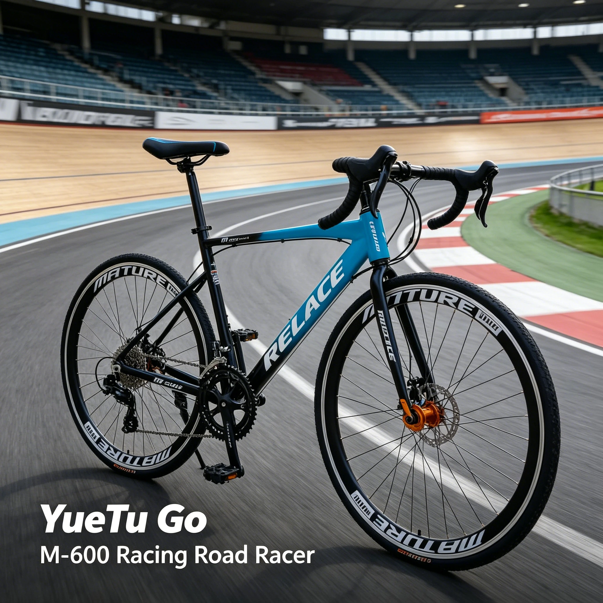

M-600 Color-cut Split-layer Aluminum Alloy Lightweight and Fast Racing Road Racing 700X23C Mechanical Disc Brake Road Bicycle