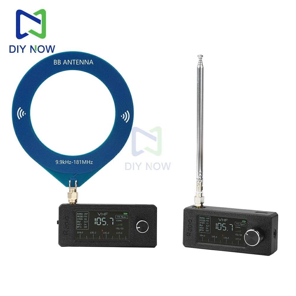 

9.9-108MHz SI4732 shortwave radio ESP-32-S3 1.9-inch IPS color screen supports broadcasting full frequency band LSB/USB/AM/FM