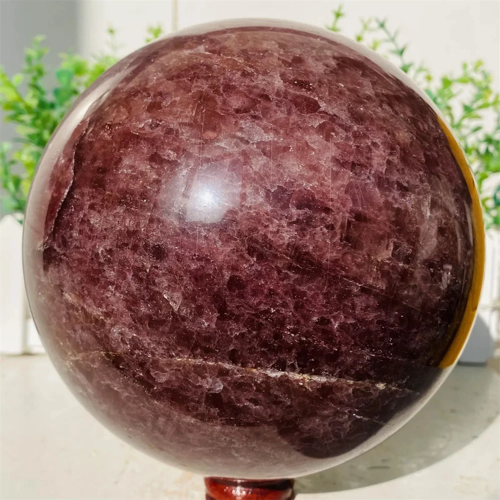 

Natural strawberry crystal spheres, energy gemstones, spiritual healing, gifts, room decoration, meditation demagnetization