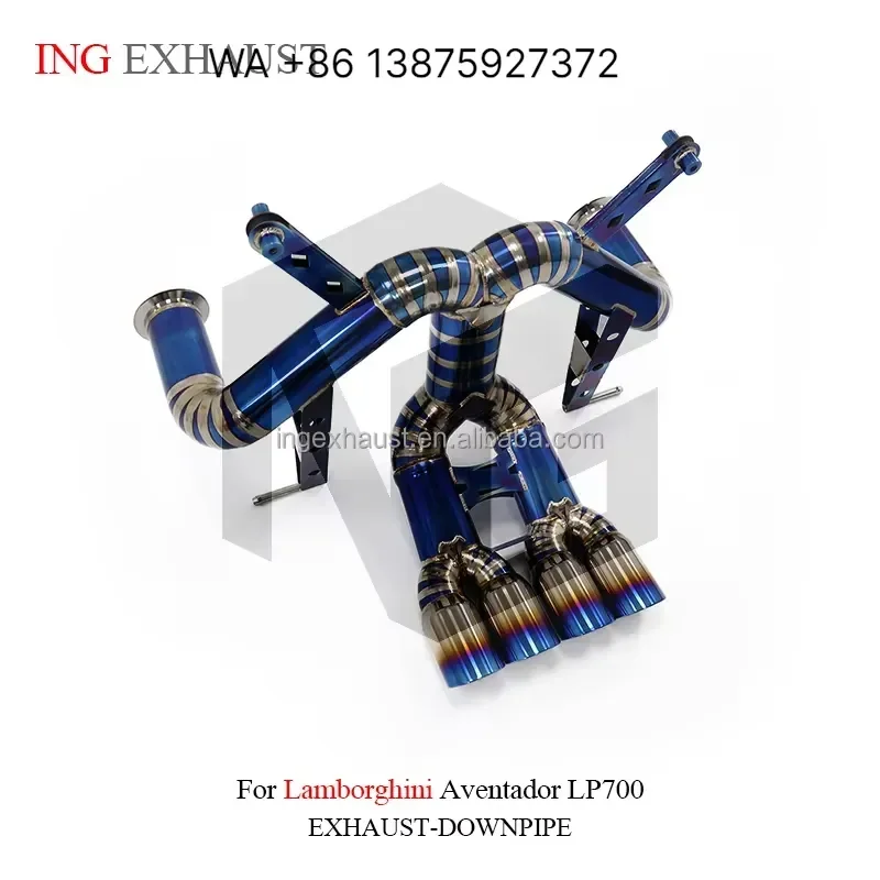 Wmwmnu for ING Popular Titanium Alloy Car Exhaust System Catback for Aventador LP700 with High Quality Auto