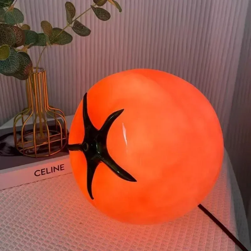 Pour tomate lampe de Table chambre chevet décoration veilleuse Table à manger atmosphère nordique créatif LED ornement éclairage