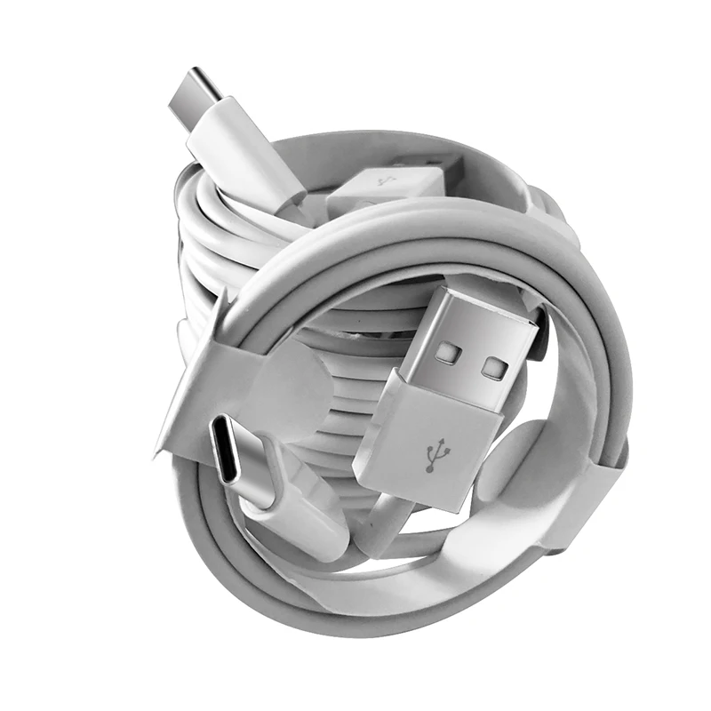 10pcs/lot White USB Charging Cable For Samsung S8 S9 S10 S21 S22 Data Sync Charge Wire Type C USB Cable 1M 3FT For 14 13 6 5 4