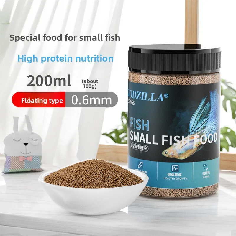 JONSANTY Tropical Fish Food for Guppies, Tetras & Bettas - Micro Pellets for Color Enhancement & Health